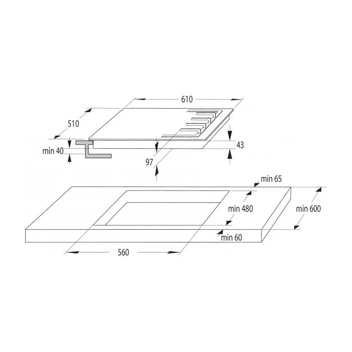 Варочна поверхня Gorenje GTW641KB зображення 7