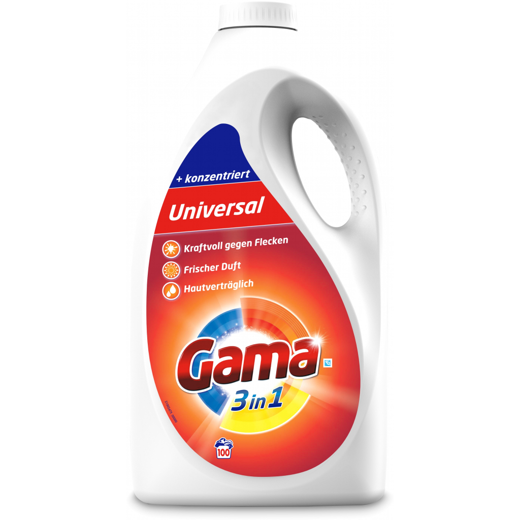 Гель для прання Gama 3 in 1 Universal 5 л (8435495818748)