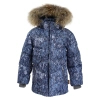 Куртка Huppa MOODY 1 17470155 темно-синій з принтом 122 (4741468568850)