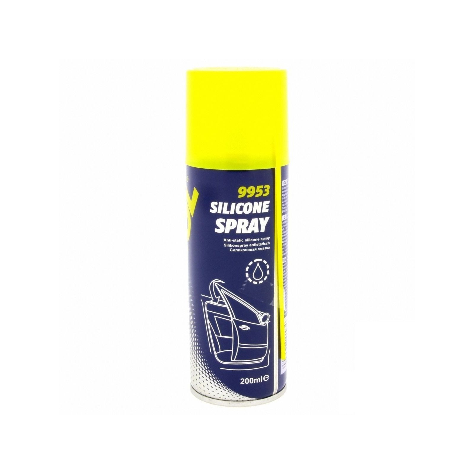 Lot 3 Bombes Silicone Spray MANNOL 9953 – 200 Ml, Entretien Plastiques, Caoutchoucs Et Surfaces