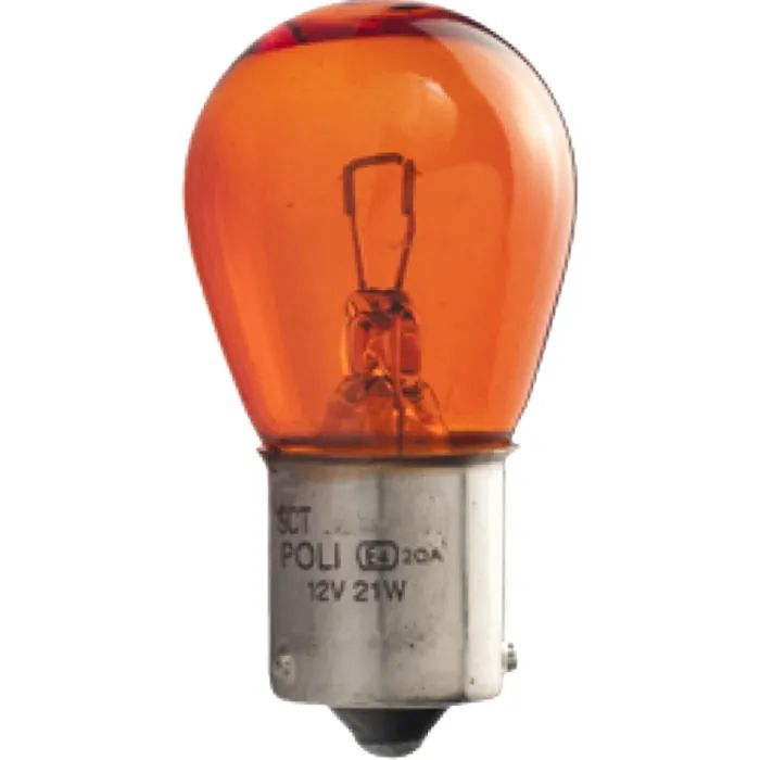Автолампа SCT-GERMANY PY21W Amber 12V 21W BAU15s (202297)