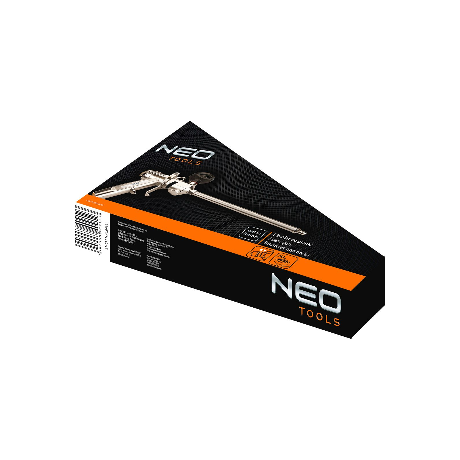 Пістолет для монтажної піни Neo Tools з латунною головкою, алюміній (61-011) зображення 5
