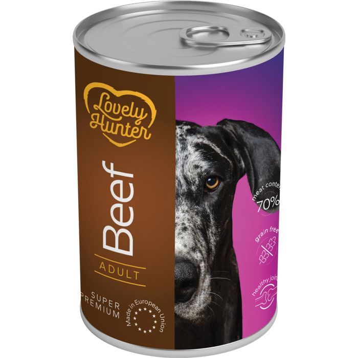 Консерви для собак Lovely Hunter Adult with Beef 400 г (LHU45624)
