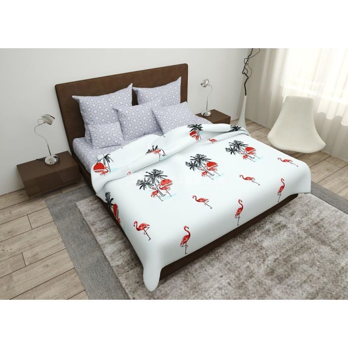 Постільна білизна MirSon Бязь Premium 17-0268 Garland двоспальний (2200002110372)