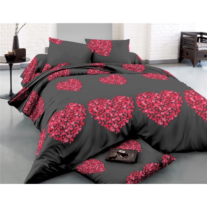 Постільна білизна MirSon Сатин 22-1290 Heart of flowers Односпальний (2200003605136)