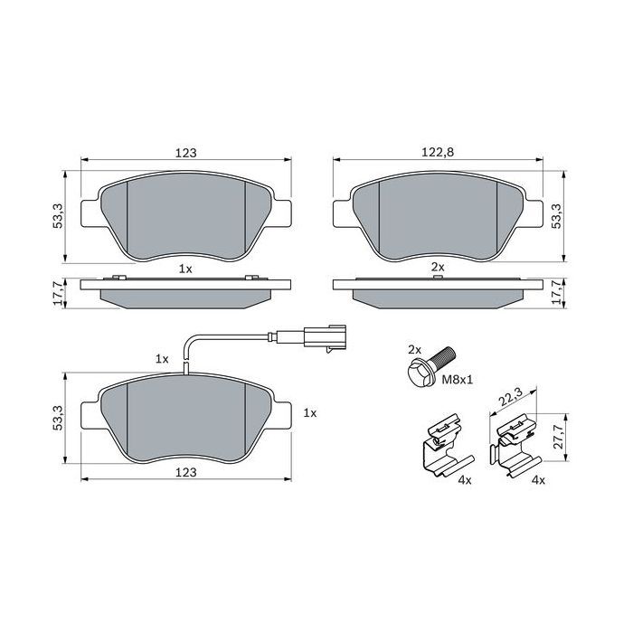 Гальмівні колодки Bosch 0 986 494 113 зображення 2