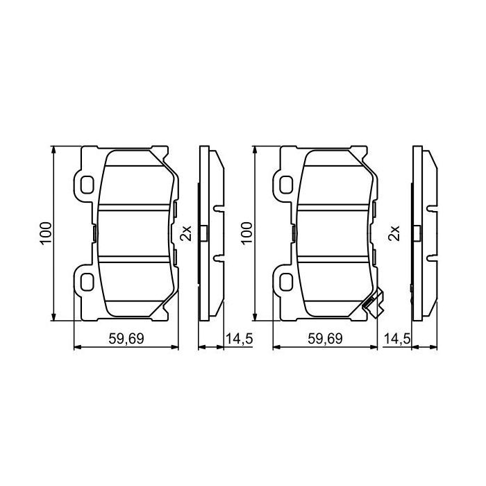 Гальмівні колодки Bosch 0986494863