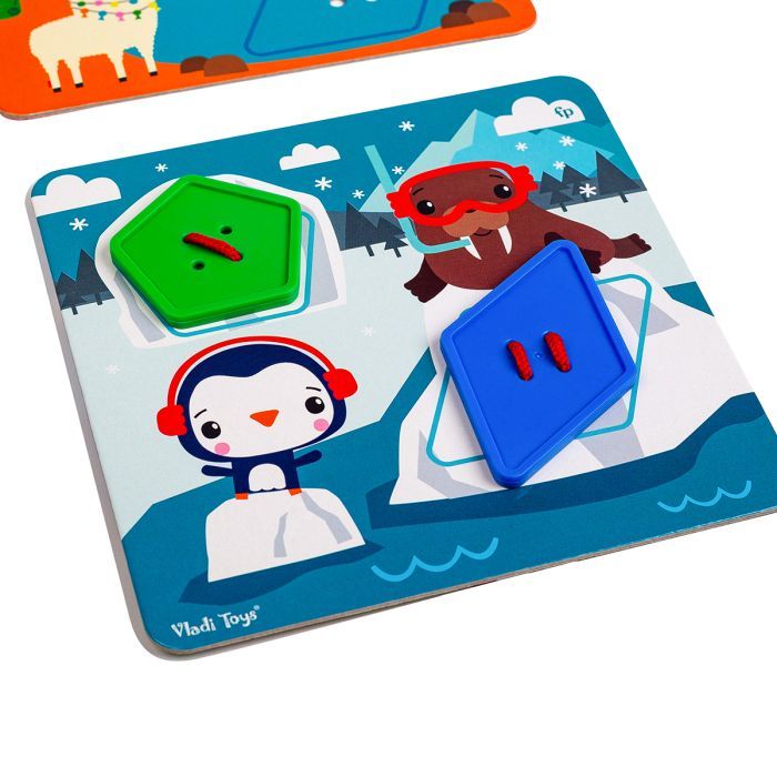 Развивающая игрушка Vladi Toys Игра-шнуровка Fisher Price Maxi-пуговицы (укр) (VT2905-22) изображение 3