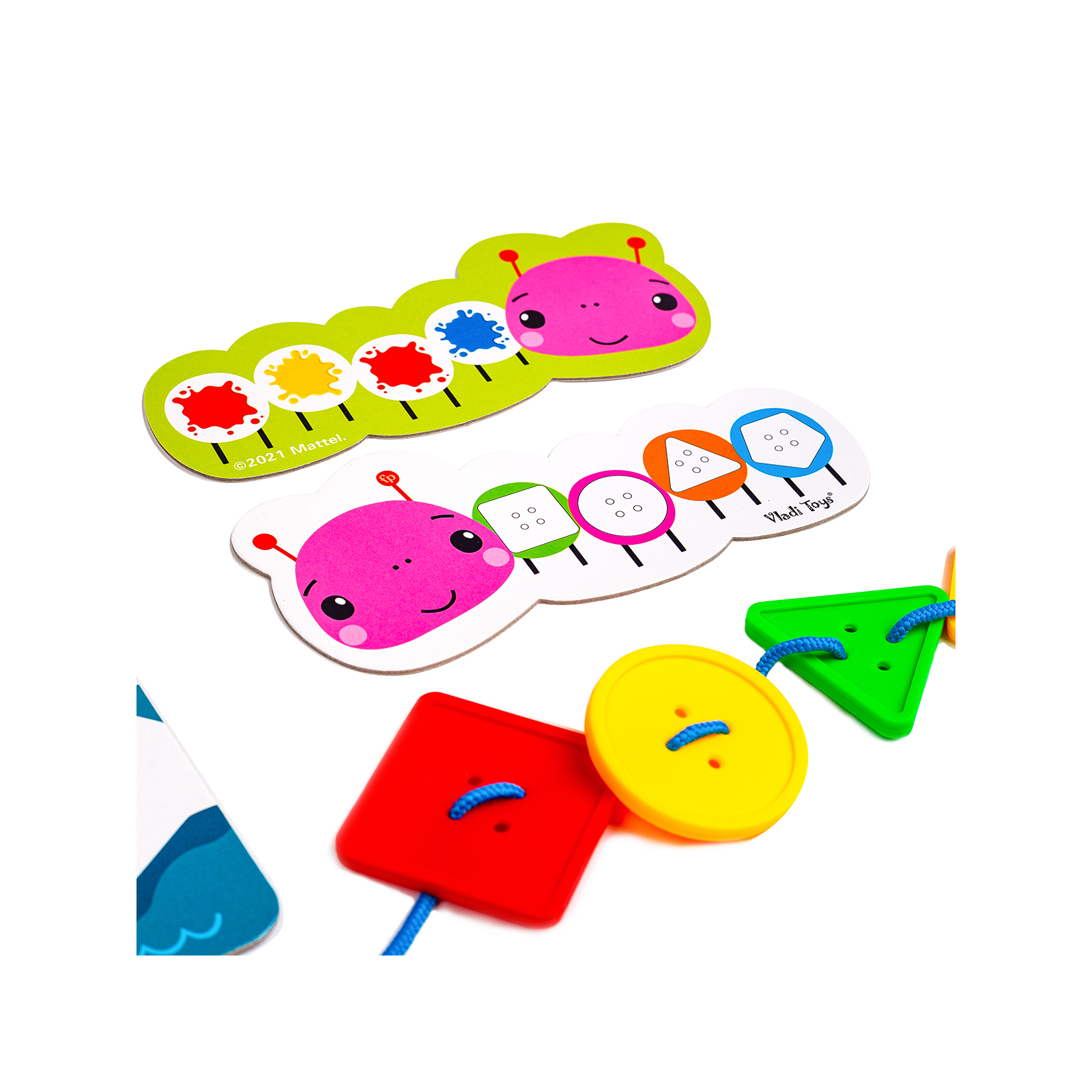 Развивающая игрушка Vladi Toys Игра-шнуровка Fisher Price Maxi-пуговицы (укр) (VT2905-22) изображение 5