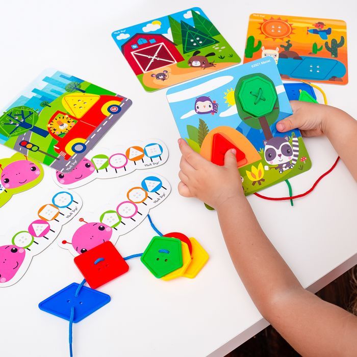 Развивающая игрушка Vladi Toys Игра-шнуровка Fisher Price Maxi-пуговицы (укр) (VT2905-22) изображение 8