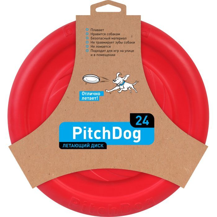 Игрушка для собак Collar PitchDog тарелка для апорта d:24 см розовая (62477) изображение 3
