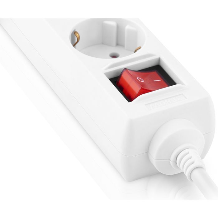 Мережевий фільтр живлення REAL-EL RS-6 Protect M 5m, white (EL122300035) зображення 10
