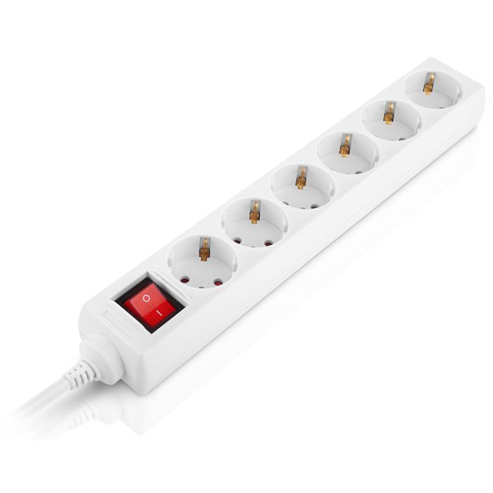 Мережевий фільтр живлення REAL-EL RS-6 Protect M 5m, white (EL122300035) зображення 3