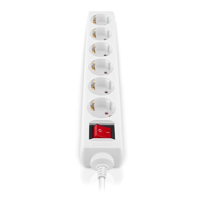Мережевий фільтр живлення REAL-EL RS-6 Protect M 5m, white (EL122300035) зображення 4