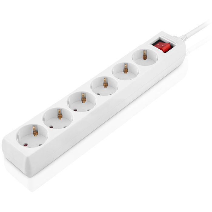 Мережевий фільтр живлення REAL-EL RS-6 Protect M 5m, white (EL122300035) зображення 6