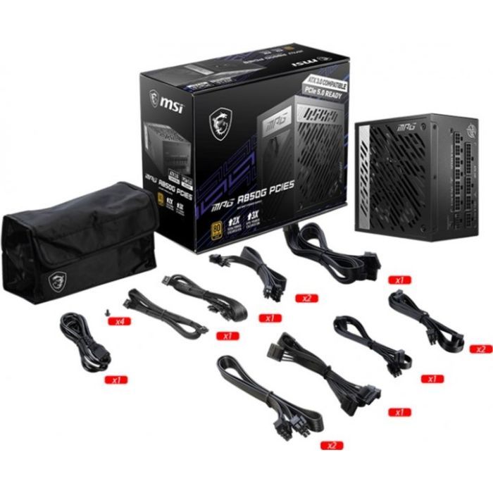 Блок питания MSI 850W (MPG A850G PCIE5) изображение 6