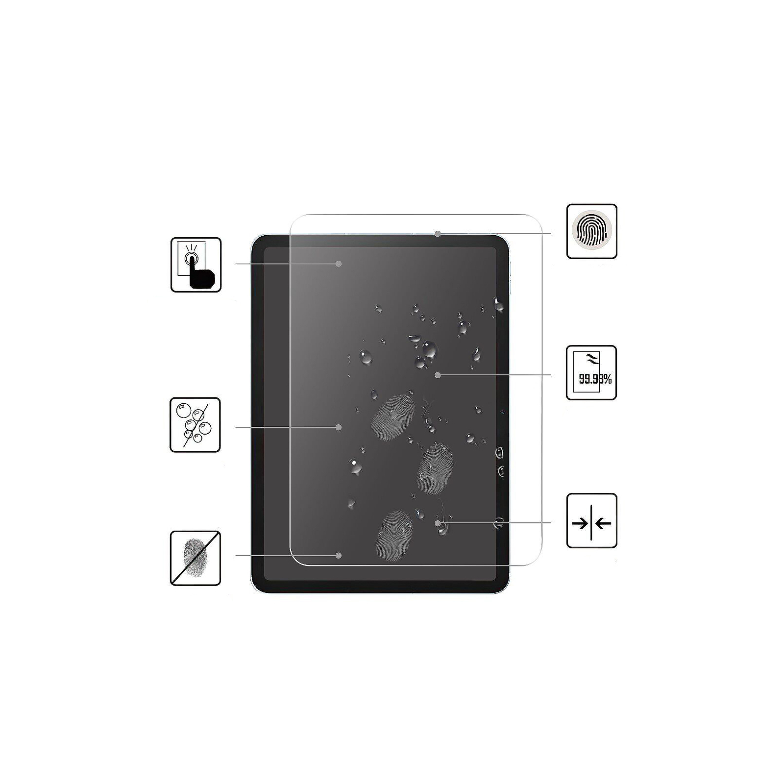 Стекло защитное BeCover Apple iPad 10.9" 2022 (708138) изображение 3