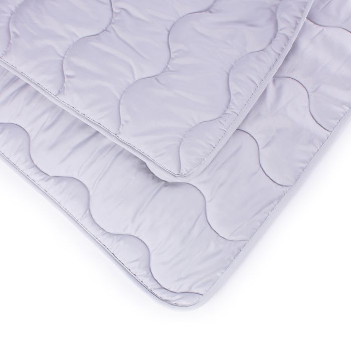 Ковдра MirSon антиалергенна EcoSilk всесезонна №9007 Eco Light Gray 140x205 см (2200005994337) зображення 7