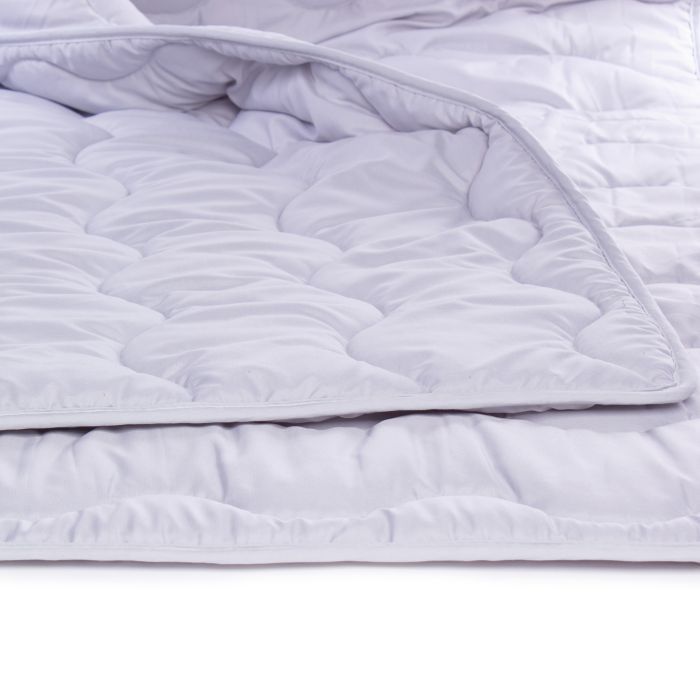 Ковдра MirSon антиалергенна EcoSilk всесезонна №9007 Eco Light Gray 140x205 см (2200005994337) зображення 9