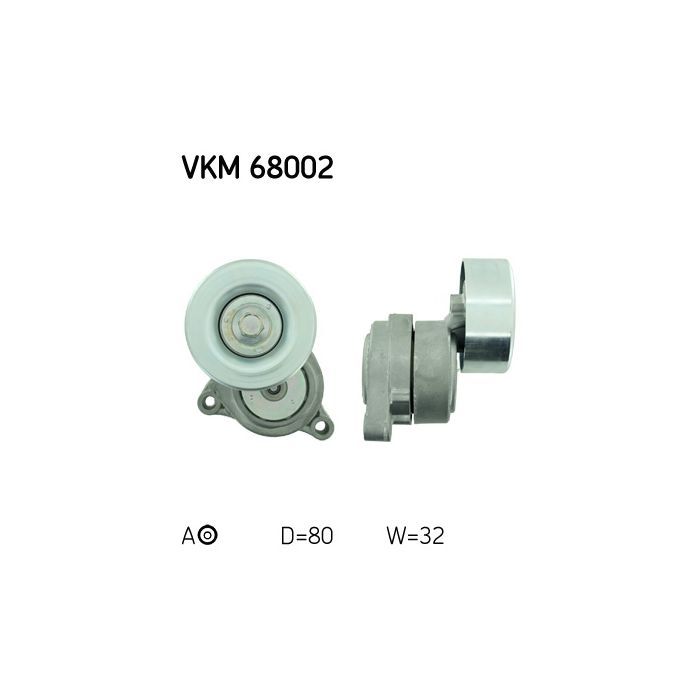 Натягувач ременя з роликом SKF VKM 68002