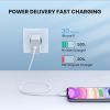Дата кабель USB-C to Lightning 2.0m US1713A Nickel Plating ABS Shell White Ugreen (60749) изображение 2