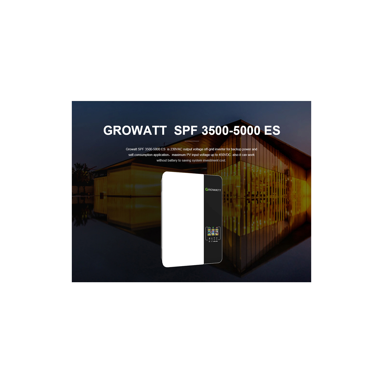 Сонячний інвертор Growatt SPF5000ES 5000W (SPF5000ES) зображення 8