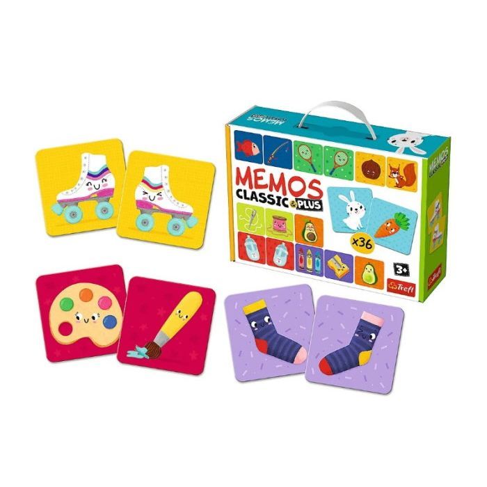 Настольная игра Trefl Мемо Классическое. Логика (Memos Classic&plus Logika) (02272) изображение 2