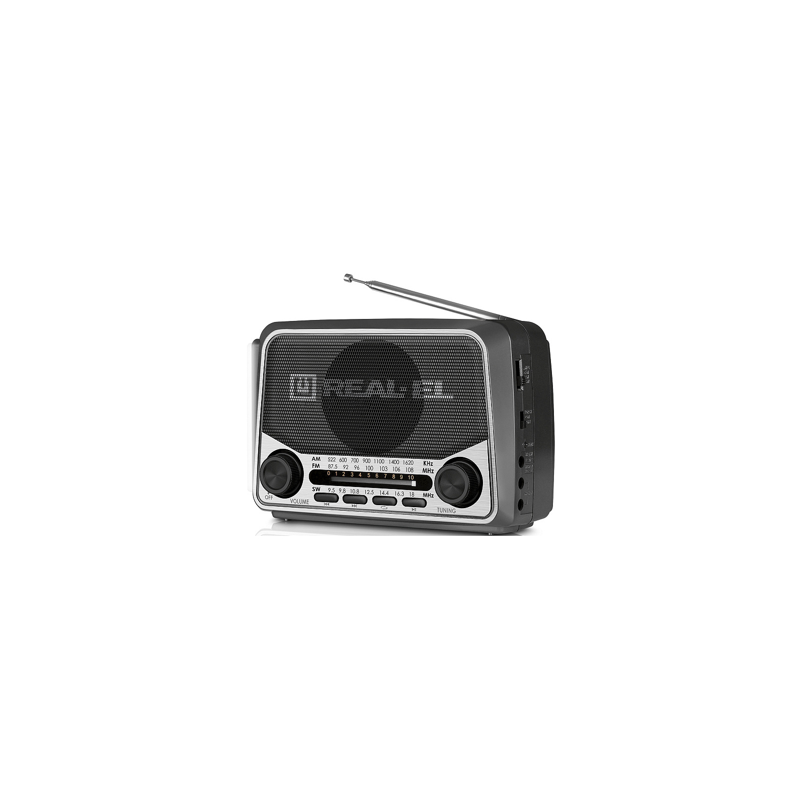 Портативний радіоприймач REAL-EL X-525 Grey зображення 3