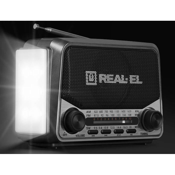 Портативний радіоприймач REAL-EL X-525 Grey зображення 9