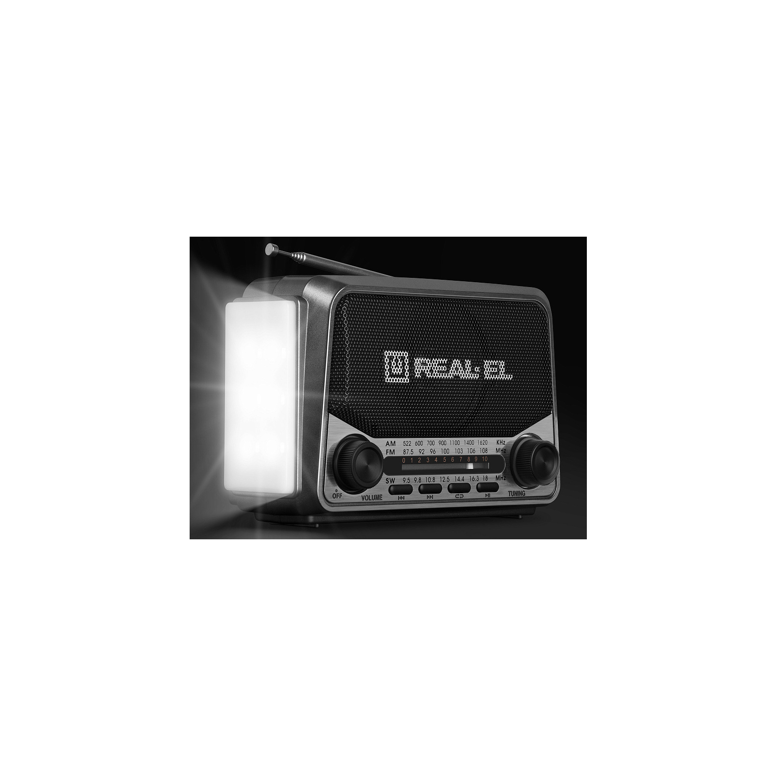 Портативний радіоприймач REAL-EL X-525 Grey зображення 9