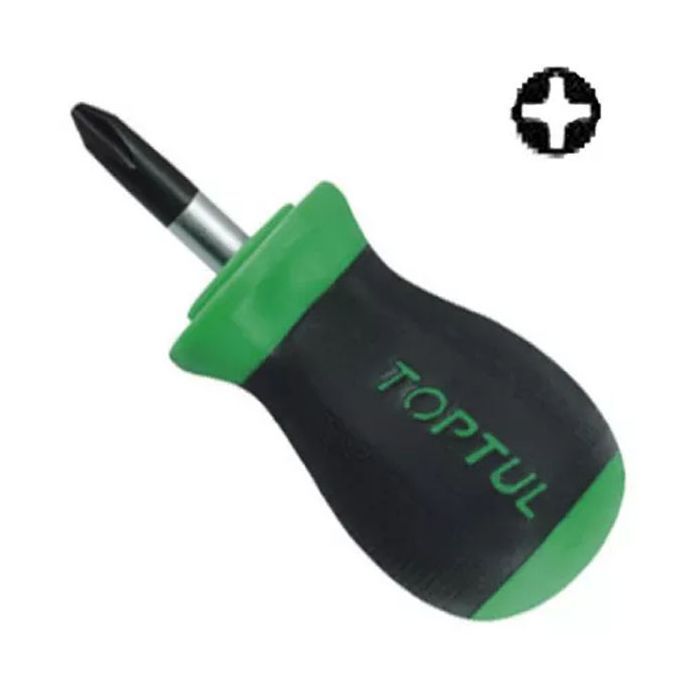 Отвертка Toptul короткая крестовая PH1x25 (FBBB0103)