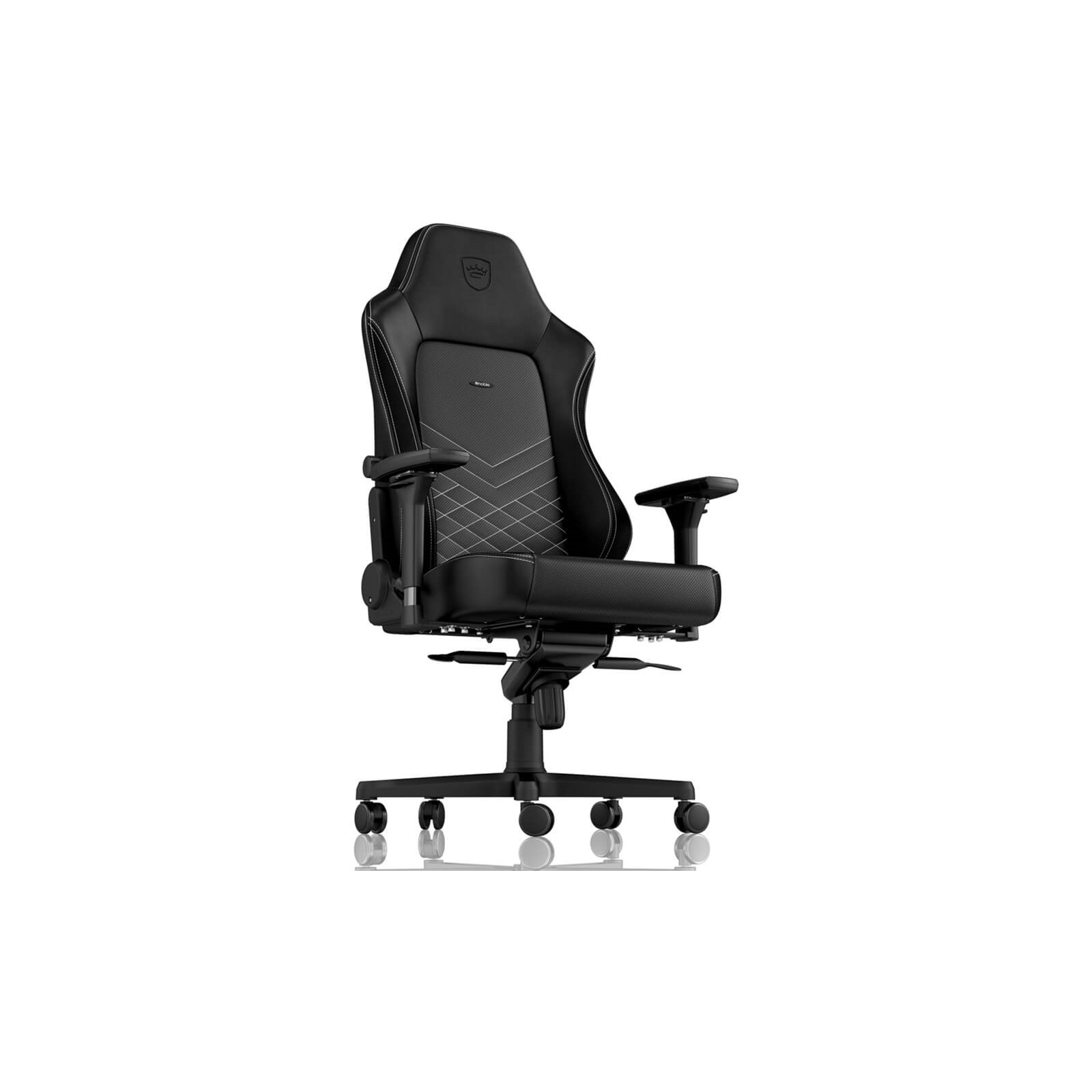 Кресло игровое Noblechairs HERO Black/Platinum White (NBL-HRO-PU-BPW) изображение 5