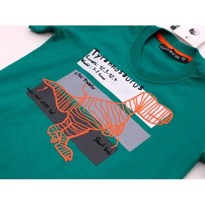 Футболка дитяча Blueland з динозавром (3023-86B-green) зображення 3
