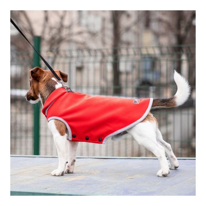 Жилет для тварин Pet Fashion FLEECY" S червоно-сірий (4823082419678) зображення 2