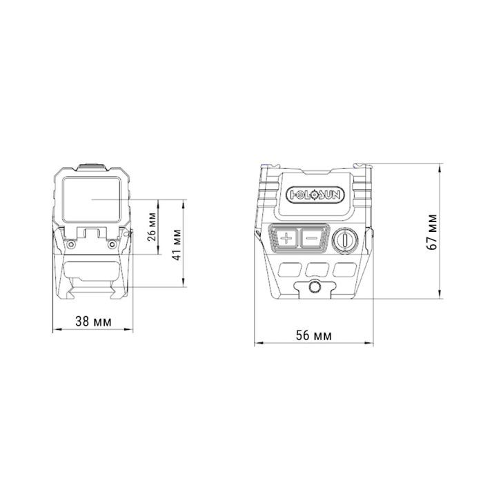 Коллиматорный прицел Holosun AEMS CORE Green (747003) изображение 9