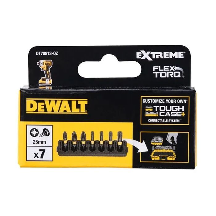 Набір біт DeWALT в касеті для Tough Case, FlexTorq, DT70813 (DT70813) зображення 2