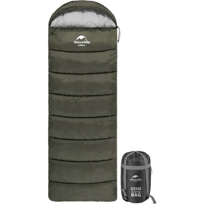 Спальный мешок Naturehike U150 NH20MSD07 Green Left (6927595764398-L)