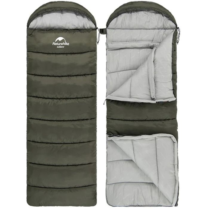 Спальный мешок Naturehike U150 NH20MSD07 Green Left (6927595764398-L) изображение 2