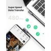 Дата кабель USB-C to USB-C 2.0m 5A 100W US335 90-degree Space Gray Ugreen (70698) зображення 3