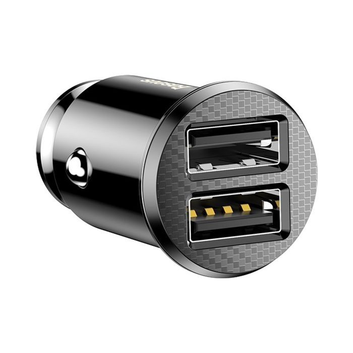 Зарядное устройство Baseus Grain Car Charger USB-A Black (CCALL-ML01) изображение 2