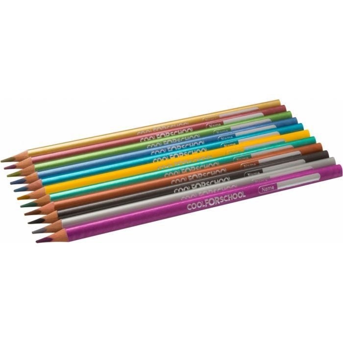 Олівці кольорові Cool For School Metallic 12 кольорів (CF15168) зображення 2
