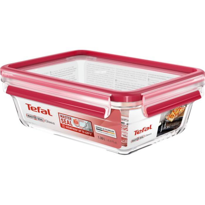 Пищевой контейнер Tefal Masterseal Glass Red 2 л (N1041110)