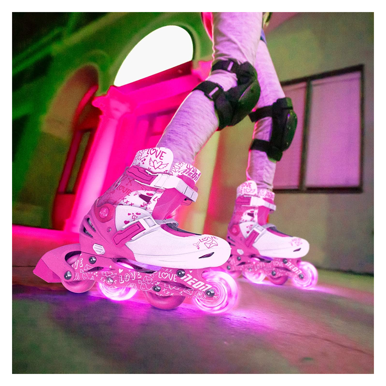 Роликовые коньки Neon Сombo Pink розмір 34-37 (NT10P4) изображение 12