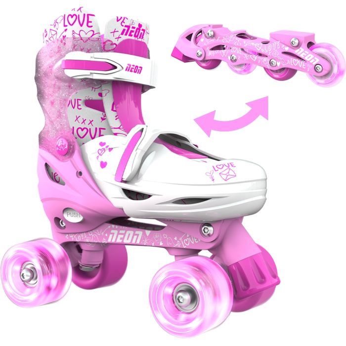 Роликові ковзани Neon Сombo Pink розмір 34-37 (NT10P4) зображення 2