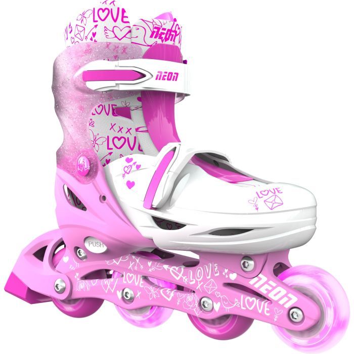 Роликові ковзани Neon Сombo Pink розмір 34-37 (NT10P4) зображення 3