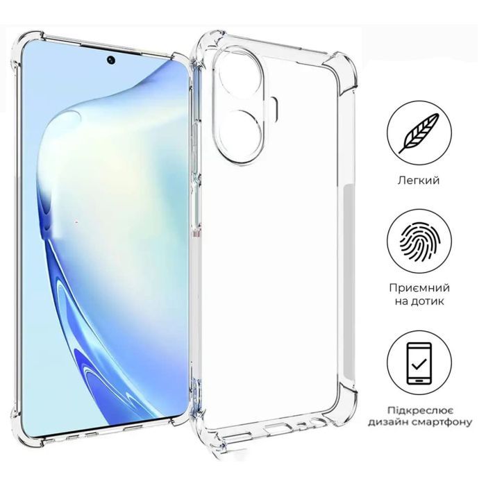 Чохол до мобільного телефона BeCover Anti-Shock Realme C55 Clear (709334) зображення 5