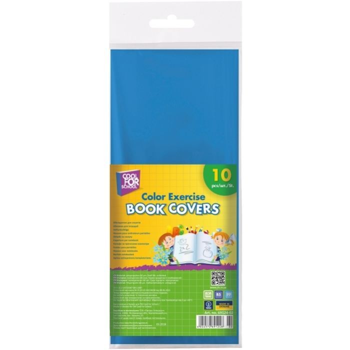 Обложки для тетрадей Cool For School 10 шт в упаковке, синий (CF69124-02)