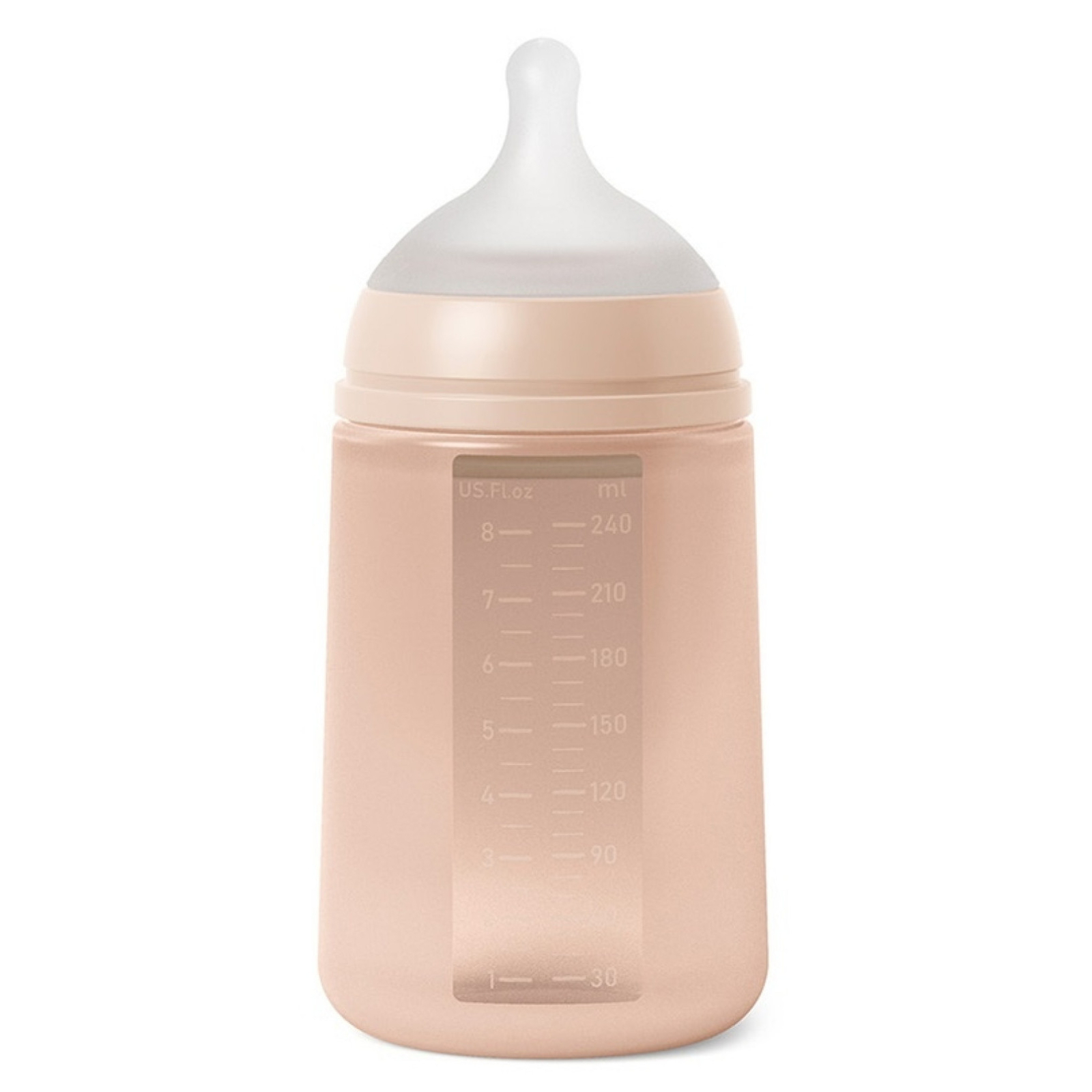 Пляшечка для годування Suavinex Colour Essence силіконова, повільний потік,240 мл, мустард (308069) зображення 2