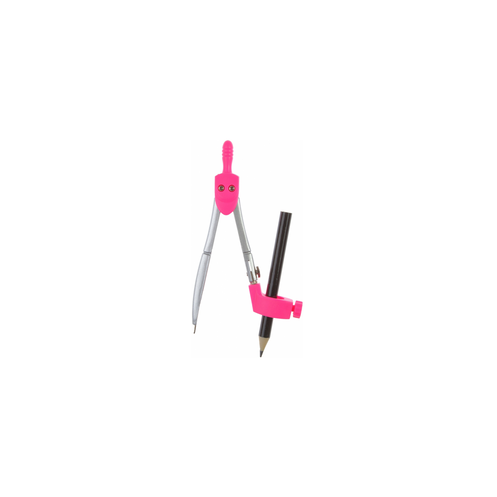 Циркуль Economix с запасными грифелями и адаптером, розовый (E81422) изображение 3