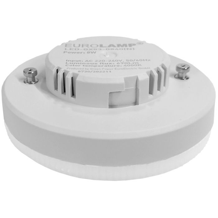 Лампочка Eurolamp LED GX53 12W 4000K (LED-GX53-1240(N)) зображення 2